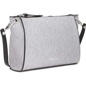 NWT Calvin Klein Reyna Crossbody Bag for Women Gray Handbag